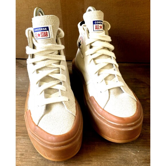 Converse Chuck Taylor All Star Women’s 7.5 Cruise Egret HI Suede A09088C - Picture 4 of 8